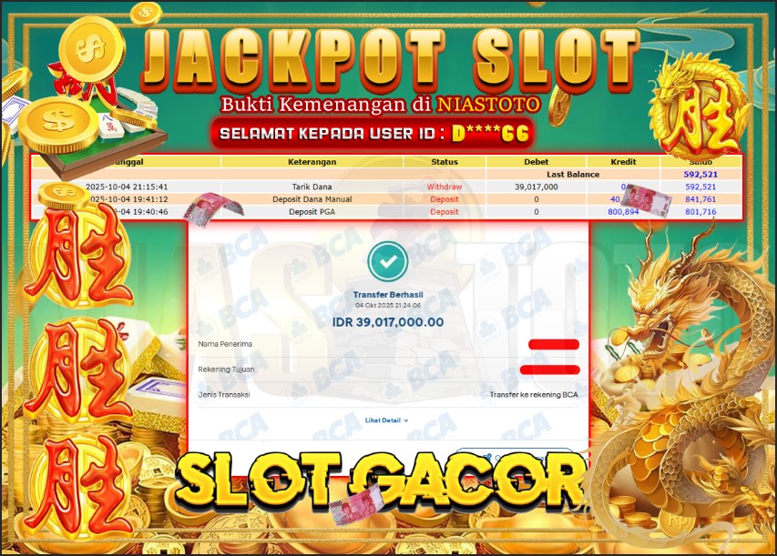 Bukti Jackpot Lunas NiasToto