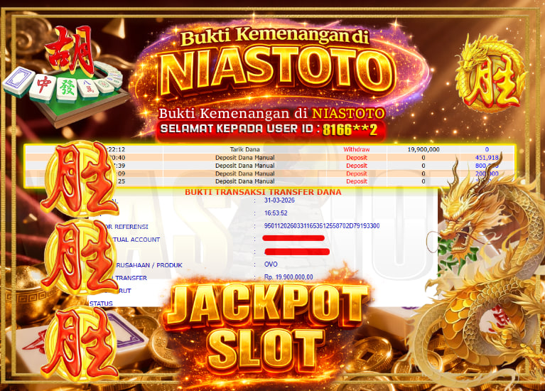 Bukti Jackpot Lunas NiasToto