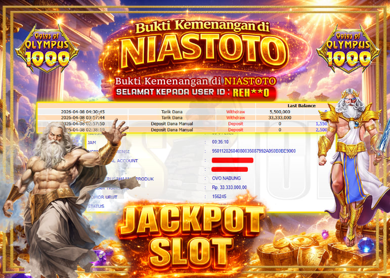 Bukti Jackpot Lunas NiasToto