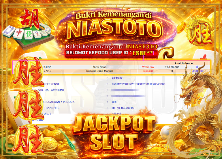 Bukti Jackpot Lunas NiasToto